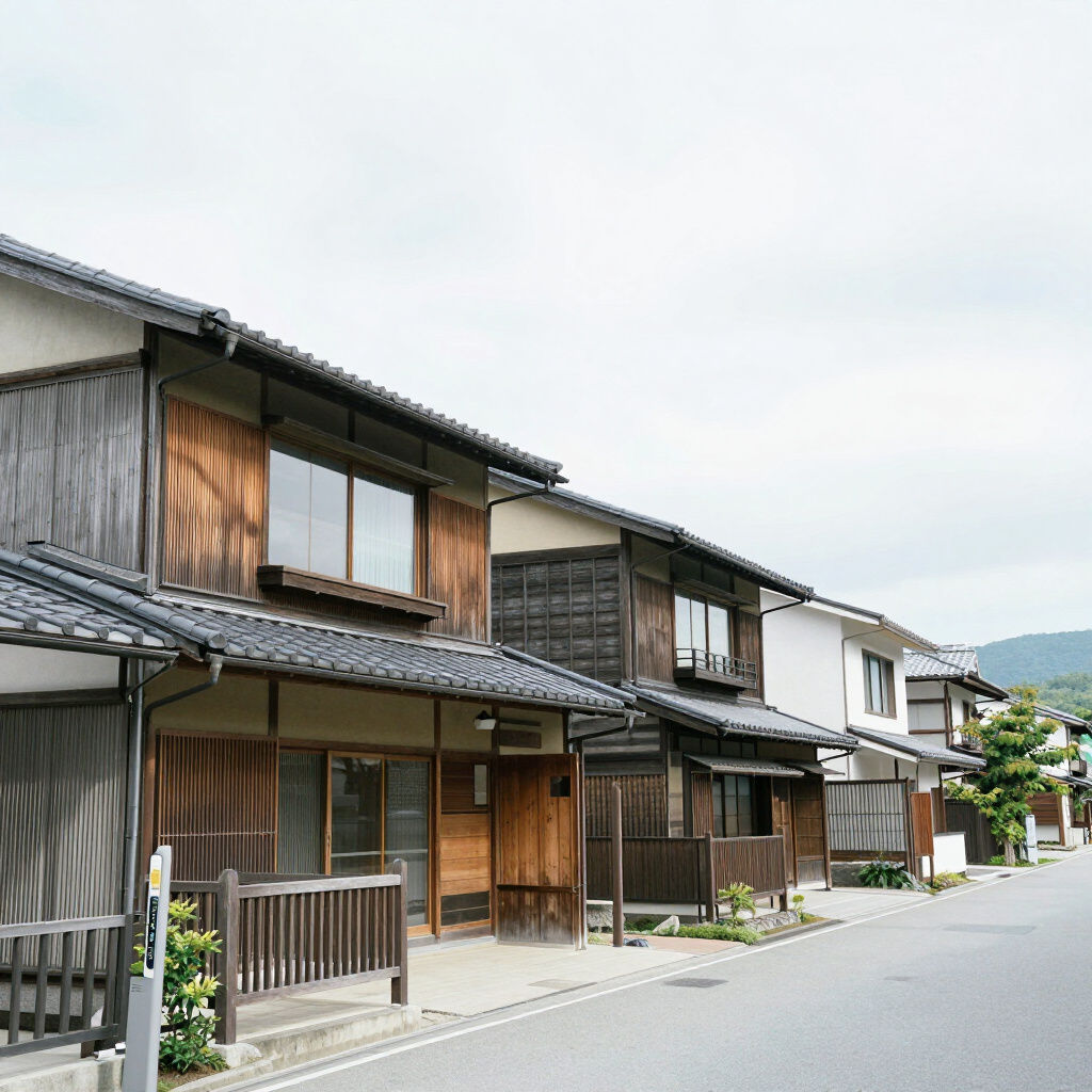 静岡県西部の住宅街にある家屋